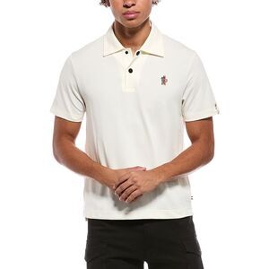 Moncler Mens Polo Shirt, White